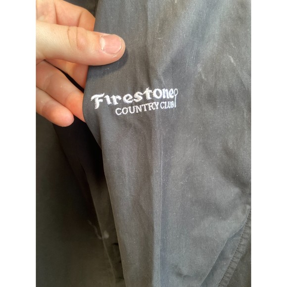 Vintage Polo Golf Mens Bomber Jacket Size Large Black Full Zip - Picture 4 of 8